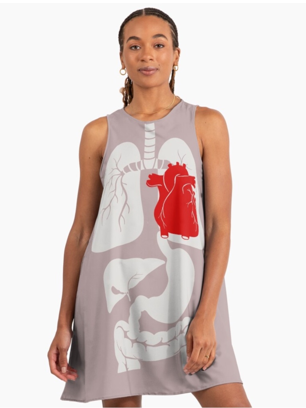 SAUHER (for Red Bubble) Inner Human Anatomy A-Line Dress Size Medium EUC